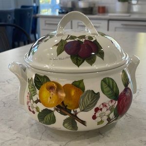 Portmeirion Pomona covered serve ware.